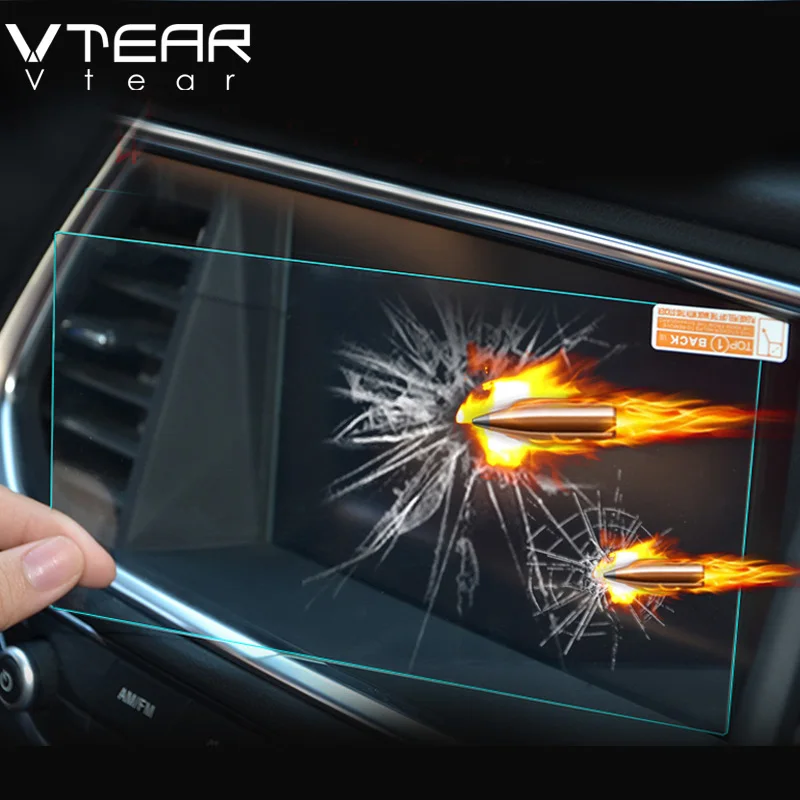 

Vtear For Hyundai creta ix25 GPS Navigation Screen Steel material Protective Film LCD Screen Film Sticker accessories 2015-2018
