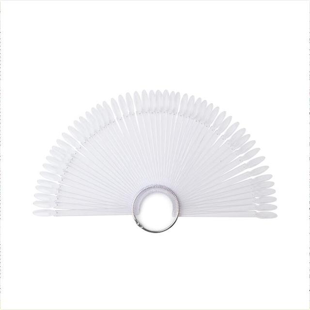 Oval False Display Nail Art Fan Wheel Practice Board Tip Sticks for Dipping Powder Colors UV Gel Nail Polish Chart