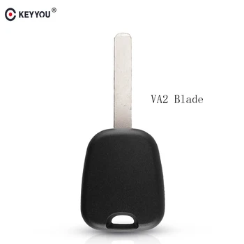 

KEYYOU Transponder Car key Shell Replacement Case for CITROEN C1 C2 C3 Pluriel Uncut VA2 Blade Original key