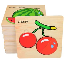 Детские 3dl деревянные головоломки мультфильм животных головоломки детские развивающие игрушки головоломка Монтессори детские игрушки