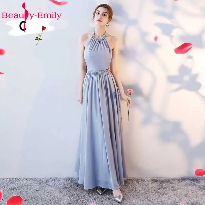 Красивый светильник Emily, серое платье подружки невесты, ТРАПЕЦИЕВИДНОЕ милое женское официальное свадебное платье, вечерние платья длиной до пола, платье для выпускного вечера
