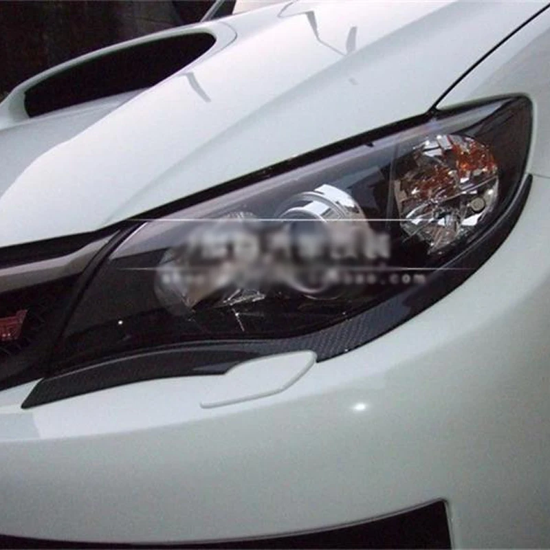 

Carbon Fiber Headlight Low Eyelid Eyebrow Cover For Subaru Impreza 10th 2008-2011