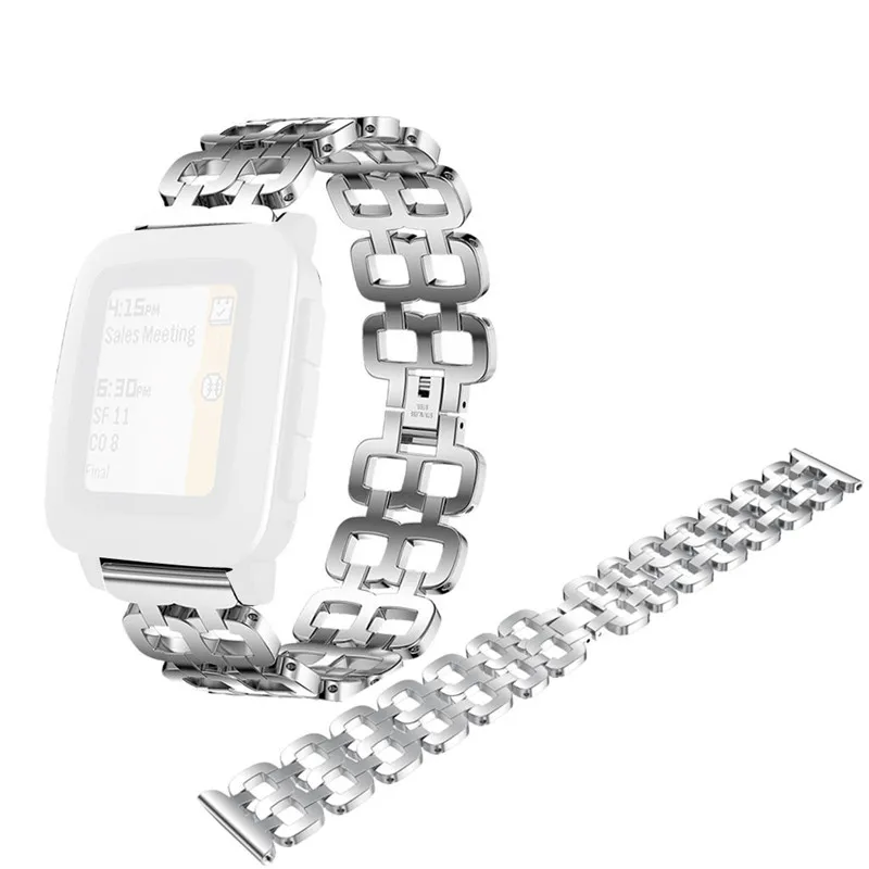 Модный дизайн из нержавеющей стали браслет Сменный ремень для Pebble Time Smart 22 мм абсолютно и качественный