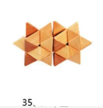 № 28 48 новые деревянные игрушки классические IQ 3D переплетенные зазубрки