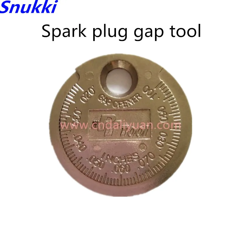 

1pc Spark plug gap tool measurement Coin type range gauge 0.6-2.4MM spark plug Gauge Tool one piece with high quality