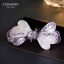 Mariposa de Acrílico Horquilla Pinza de Pelo para Las Mujeres de Calidad Superior de Imitación de Cristal Del Pin de Pelo Barrette Horquilla Horquillas de Clip de cola de Caballo