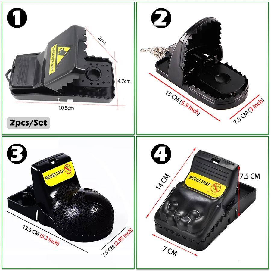 Многоразовая ловушка для мышей маленькие ловушки для мышей ядовитая Крыса ловушка для ловли и мощная ловушка для ловли грызунов с наживкой для борьбы с вредителями