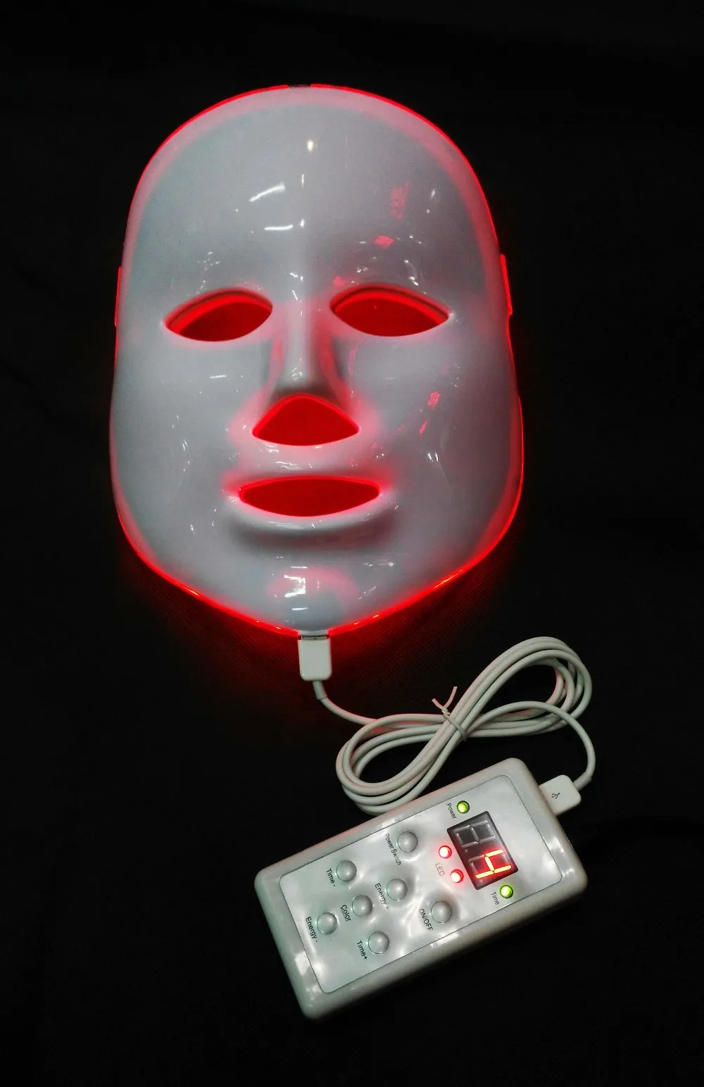 7 цветов фотон PDT led уход за кожей маска для лица синий зеленый красный светильник терапия PDT фотон led маска для лица