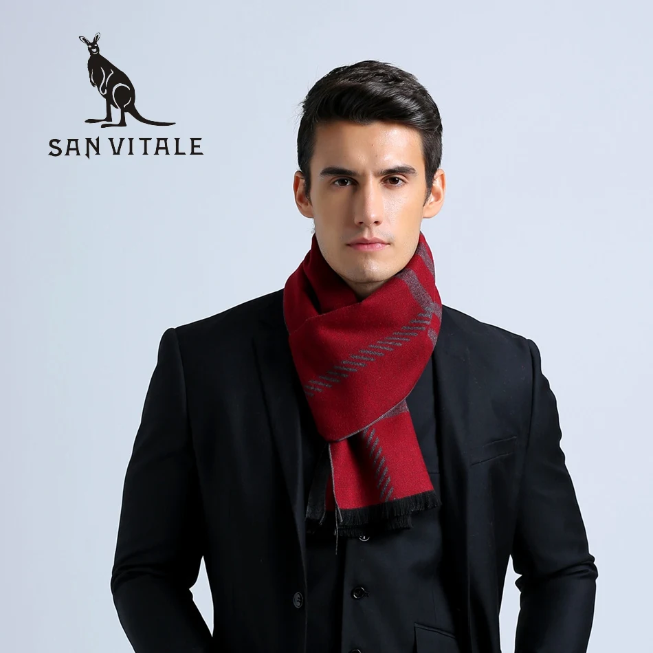 High Grade Fashion Knit Cashmere Scarves Pattern For Mens Fashion Accessories