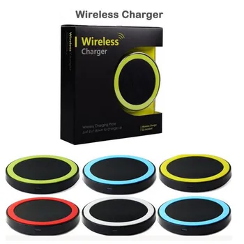 

Colorful S6 Wireless Charger Pad Cell phone Mini Charge Pad for Samsung s6 s7 cellphone with retai box