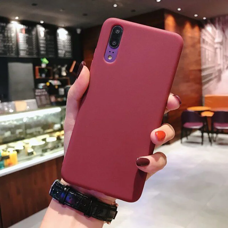 

HYSOWENDLY Matte Case for Samsung Galaxy S6 s7 edge S8 S9 S10 Plus Simple Soft Silicone TPU Note 8 9 Covers For Galaxy S10 lite