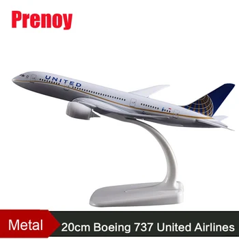 

20cm B737 United Airplane Metal Aircraft Model America United State Boeing 737 Airbus Airways Model US Uinted Model Collection