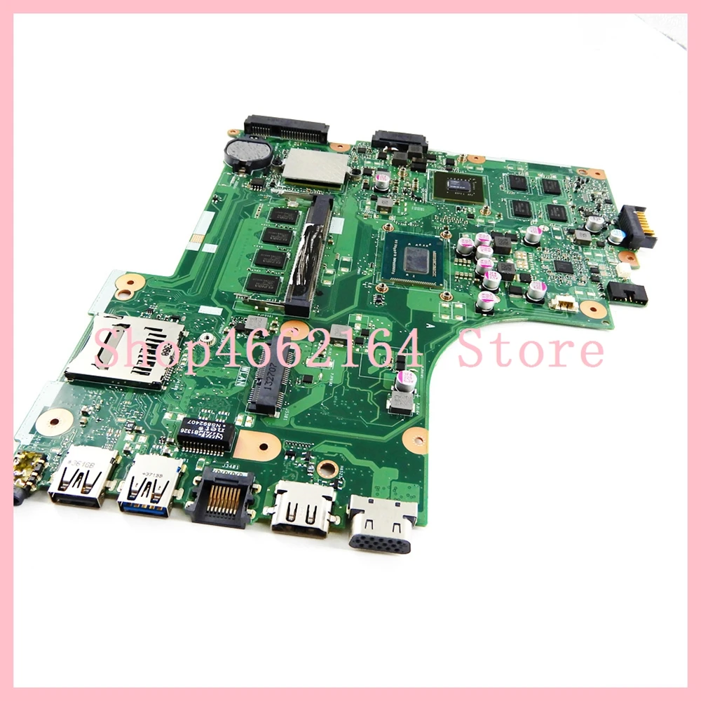 Very best  X450CC Laptop Motherboard 4GB RAM I3-3217CPU HM76 GT720M/2G For Asus X450CC X459CC Mainboard REV 2.
