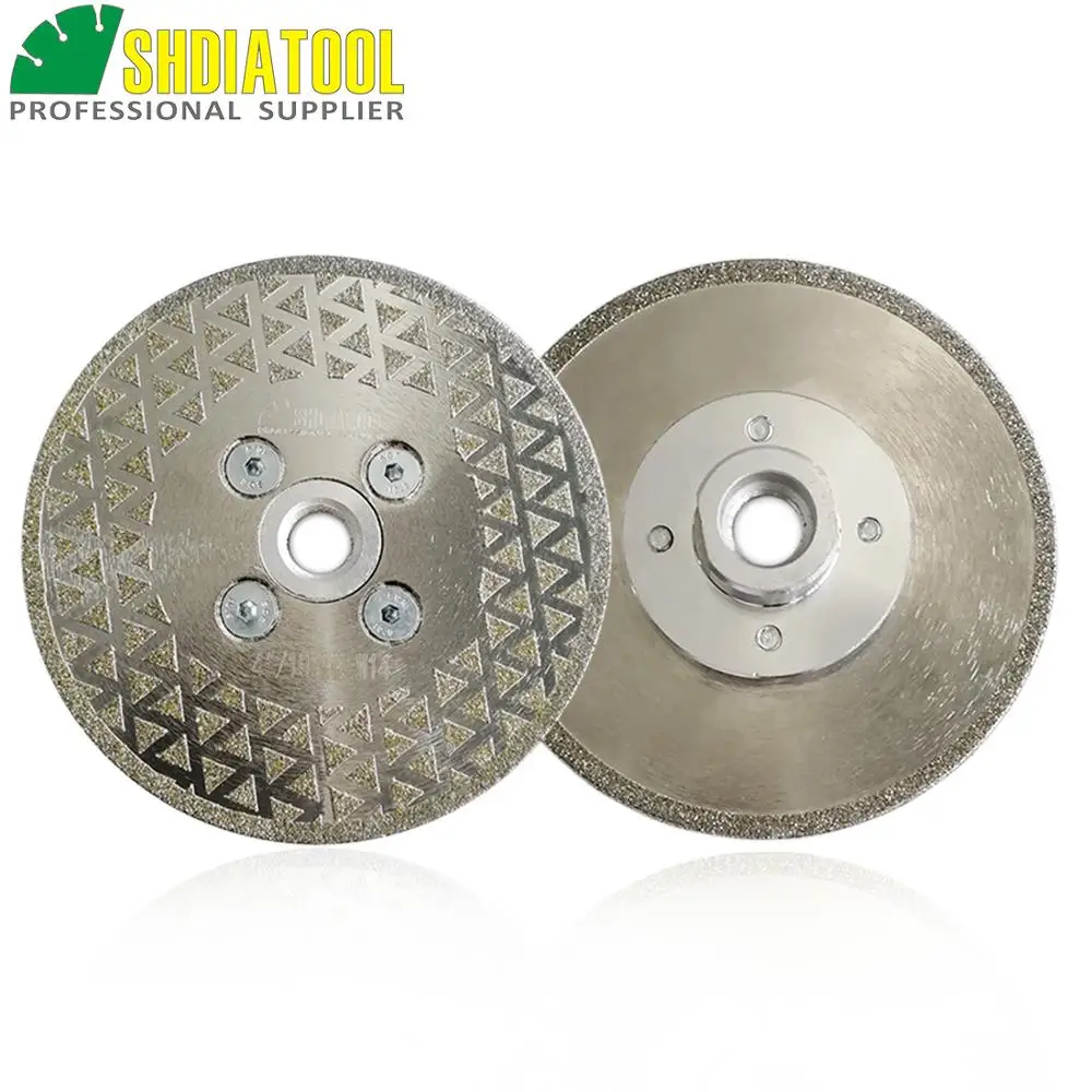 2pcs/pk 4inch Single side coated diamond saw disc 100mm Electroplated diamond cutting & grinding blade M14 Thread 2pcs/pk 4inch Single side coated diamond saw disc 100mm Electroplated diamond cutting & grinding blade M14 Thread