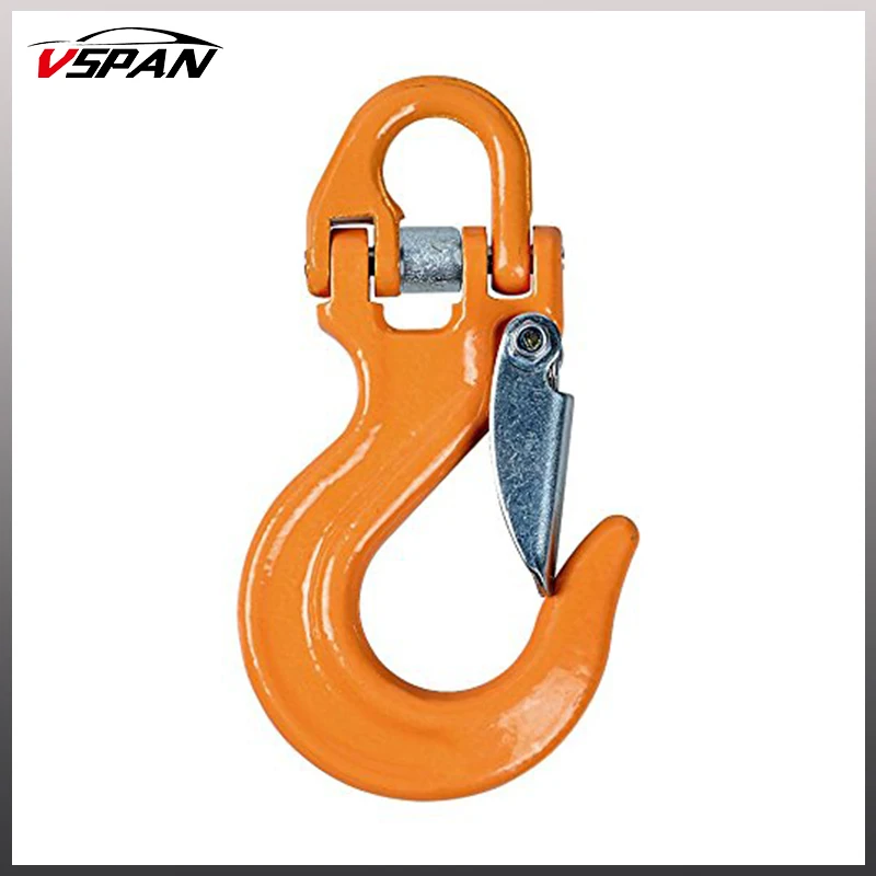 Half Link Clevis Safety Latch Swivel Winch Hook For Jeep Wrangler Truck