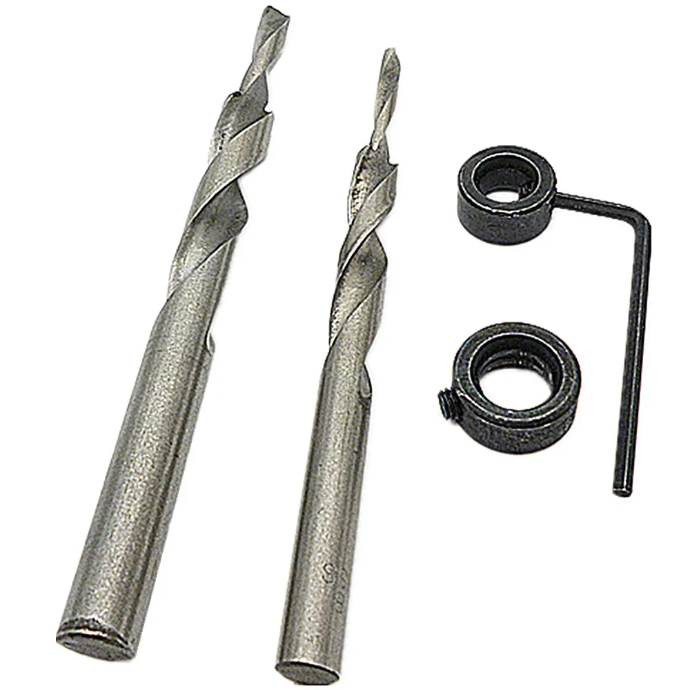 2pcs Woodworking Jig 10mm 8mm Replacement Pilot Twist Step Drill Bit