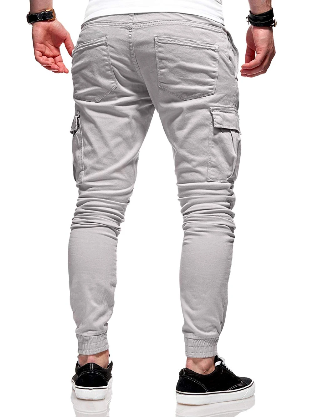 2018 Новая мода Drawstring мужские брюки высокого качества хлопок мужские s джоггеры повседневные тренировочные брюки мужские брюки удобные Casua