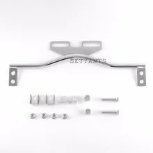 Barra de soporte de luz para motocicleta, foco de conducción antiniebla que pasa la luz de señal de giro para Har ley Dyna Super Glide Road Glide, color negro, 1 unidad