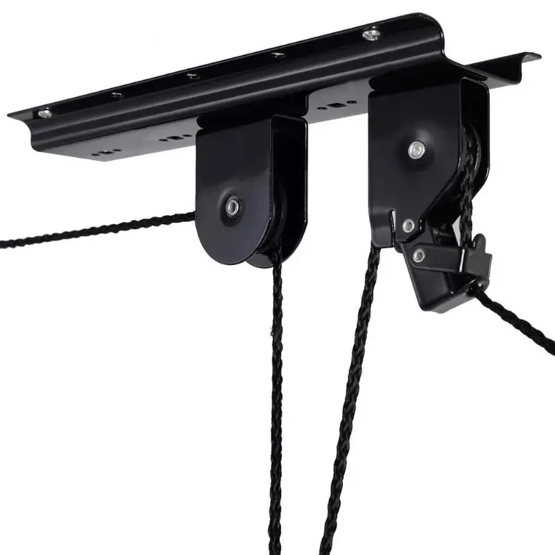  45 lbs Strong Bike Bicycle Lift Ceiling Mounted Hoist Storage Garage Hanger Pulley Rack Metal Lift 