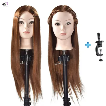 

Boli hair Hairdressering Training Mannequin Head Stand 26Inch Female Synthetic Dummy Doll With Hair Cosmetology Head Hairstyles