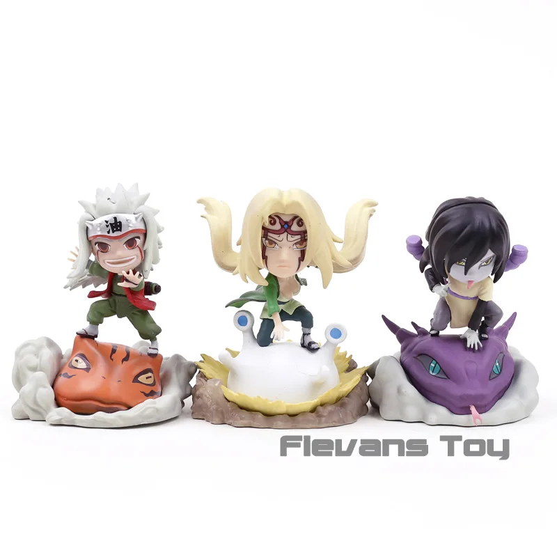 

Naruto Jiraiya Orochimaru Tsunade Exchange Face Version PVC Action Figure Collectible Model Toy Doll Brinquedos