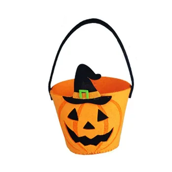 

Pumpkin Non-woven Fabric Candy Handbags Children's Gift Handbags Halloween Party Supplies