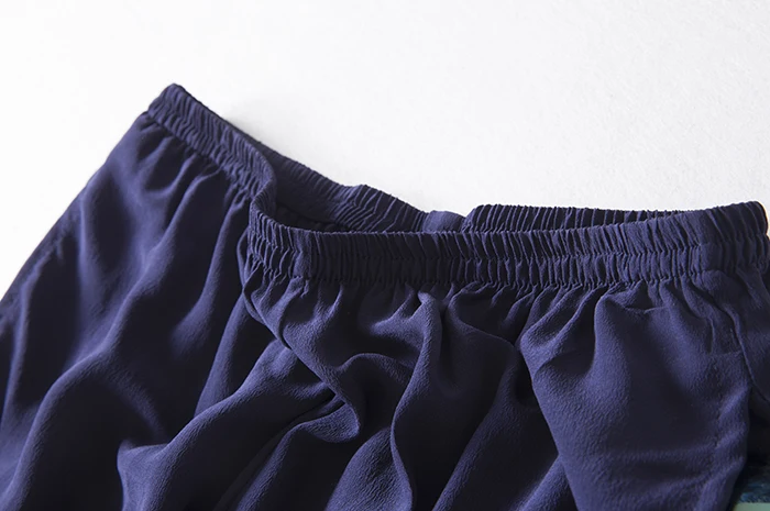 new 100 mulberry silk silk crepe DE chine is breathable and comfortable leisure household pants nine minutes of pants