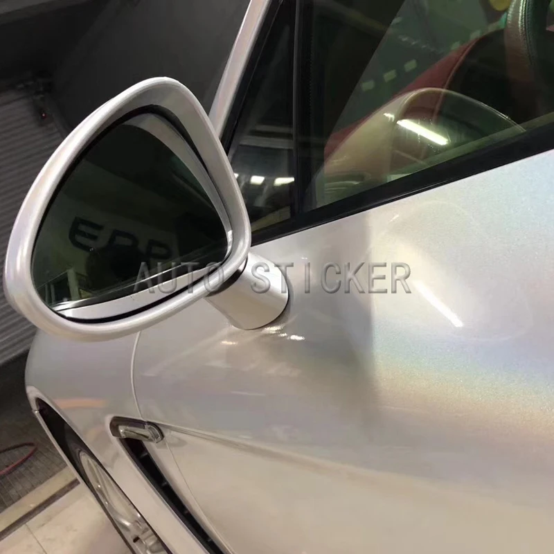 laser white car wrap 5