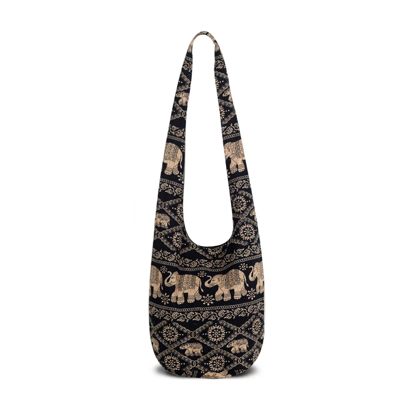 Классическая богемная сумка-мешок, женские сумки, школьные сумки для девочек, слинг, сумка через плечо, хиппи Хобо, сумки-мессенджеры, бесплатный подарок - Цвет: Woman Bag 1