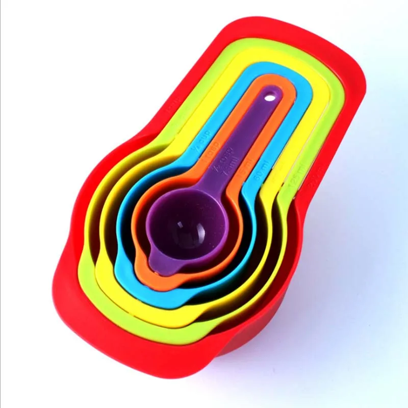 

6pcs/set Measuring Spoon Plastic Measuring Spoon with Scale for Cooking Measuring Scoop drop shipping