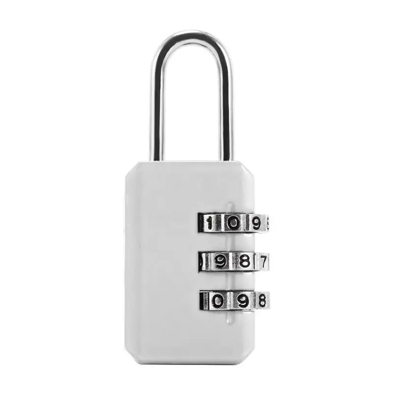 Сбрасываемый 3 набора цифр комбинации чемодан пароль висячий кодовый замок мода легко носить Agilely использовать для путешествий