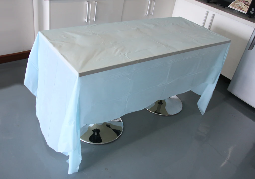 New Rectangular Plastic Disposable Table Cover Banquet Party Wedding