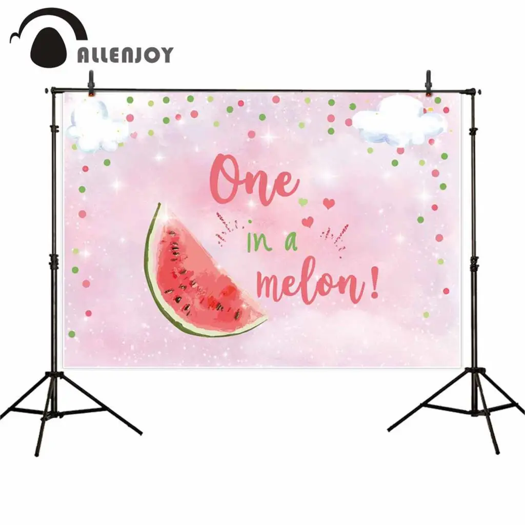 Allenjoy фоны для фотосъемки с изображением арбуза розового цвета девочек фон
