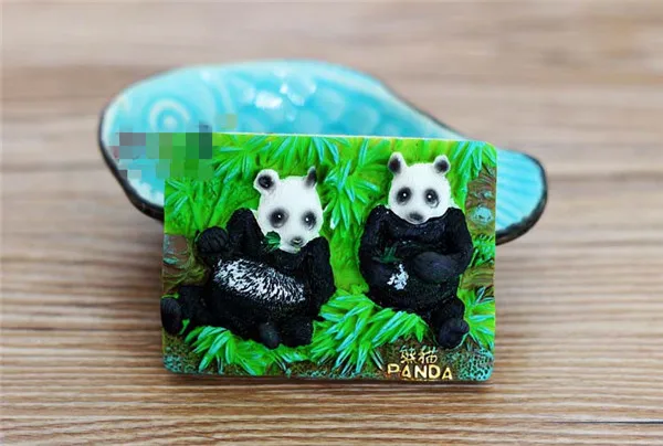 Chinese Panda Bear Tourist Souvenir Fridge Magnet - 7