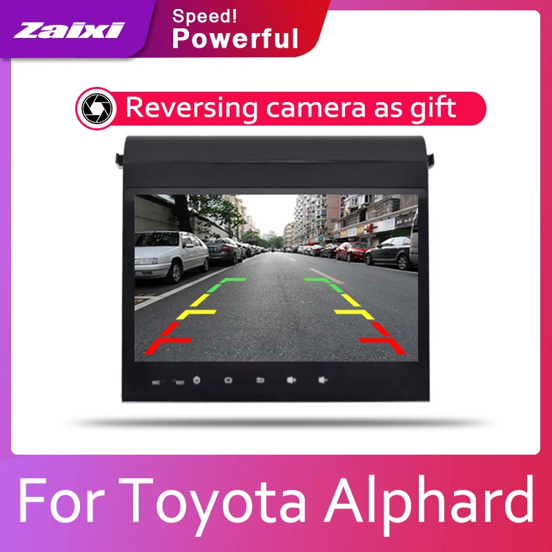 Excellent ZaiXi Car Android System 1080P IPS LCD Screen For Toyota Alphard 2012-2014 Car Radio Player GPS Navigation BT WiFi AUX 2