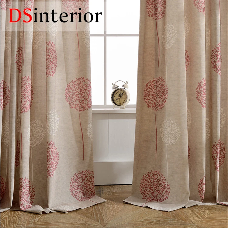 DSinterior модная штора полиэстер хлопок печати занавес для гостиной | Дом и сад