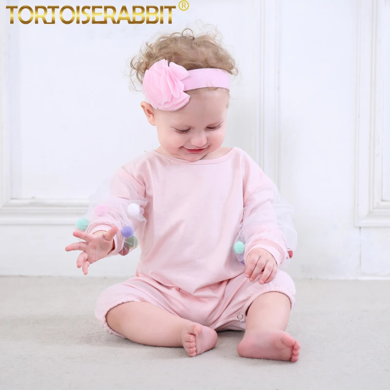 Baby Girls Rompers Organic Cotton Overalls For Children ...