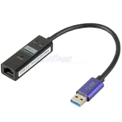 Горячие USB 3,0 для RJ45 100/1000 Мбит/с Gigabit Ethernet LAN сетевая карта адаптер Splitter C26