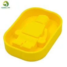 Поднос кубика инструменты для мороженого силиконовая форма для пресс-форм Цвет желтый емкости для мороженого Форма под лед силиконовые формы для выпечки торта молд, аксессуары для выпечки