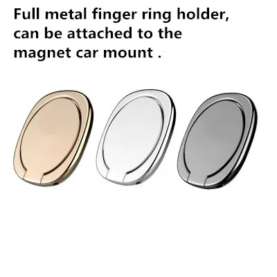 Metal Finger Ring Holder for Samsung 360 Degree Mount Holder Stand Mobile Phone Finger Phone Stand for iPhone Xs 8 Tablet Xiaomi