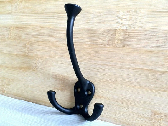 Decorative Wall Hooks Black Retro Coat Hangers Coat Rack Hooks