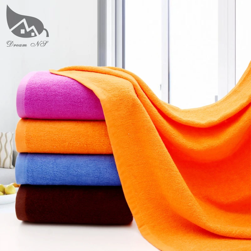 Банные полотенца большие банные полотенца хлопок для взрослых толстые Спа Отель красота подарки абсорбирующие белые полотенца и синий оранжевый