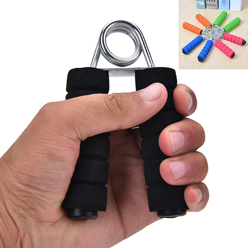 

1Pcs Increase Strength Spring Hand Grip Finger Strength Exercise Sponge Forearm Bodybuilder bodybuilding Random Color Wholesale