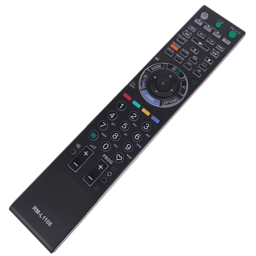 

Remote control For SONY RM-L1108 BRAVIA TV W/XBR/ Series LCD Television with backlit KLV-52W300A KDL-40W3000 RM-GA017 RM-YD017
