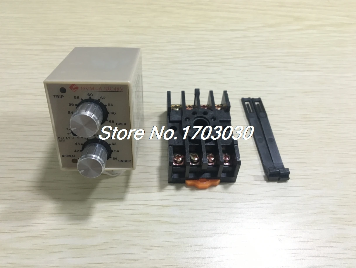 

DVM-A/48V DC 48V Protective Adjustable Over/Under Voltage Monitoring Relay