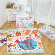 Вход Водонепроницаемый дверной коврик мультфильм синий кит Кухня Rugs Спальня ковры не скользит коврики