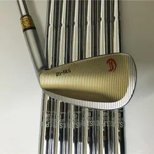 Абсолютно 7 шт CRAZY SBi-02 Железный набор золото CRAZY Golf кованые клюшки для гольфа CRAZY Golf Clubs 4-9 P сталь/графит вал с крышкой головы