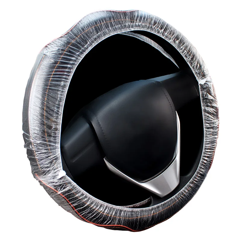 Arcade 100pcs Universally Car Disposable Plastic Steering Wheel Cover Waterproof  For BMW Honda