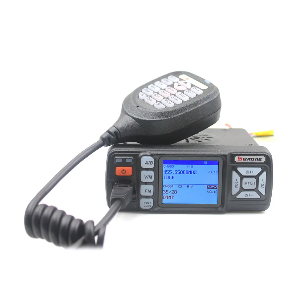 BAOJIE двухдиапазонное автомобильное мобильное радио BJ-318 VHF 136-174Mhz UHF 400-490MHz 256CH 25W двухстороннее радио FM приемопередатчик портативная рация - Цвет: BJ-318