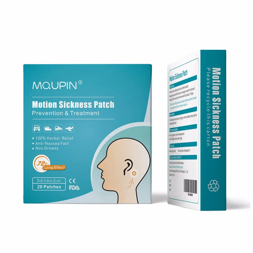 

Motion Sickness Patch 100% Herbal Anti-Nausea Fast Non drowsy Relieving Vomiting Nausea Dizziness Anorexia Patch Health Care
